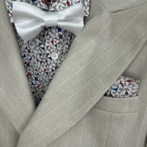 Abito Doppio Petto Gessato Bambino 03